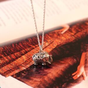 Elephant Sterling silver Dainty Boho Necklace 🐘